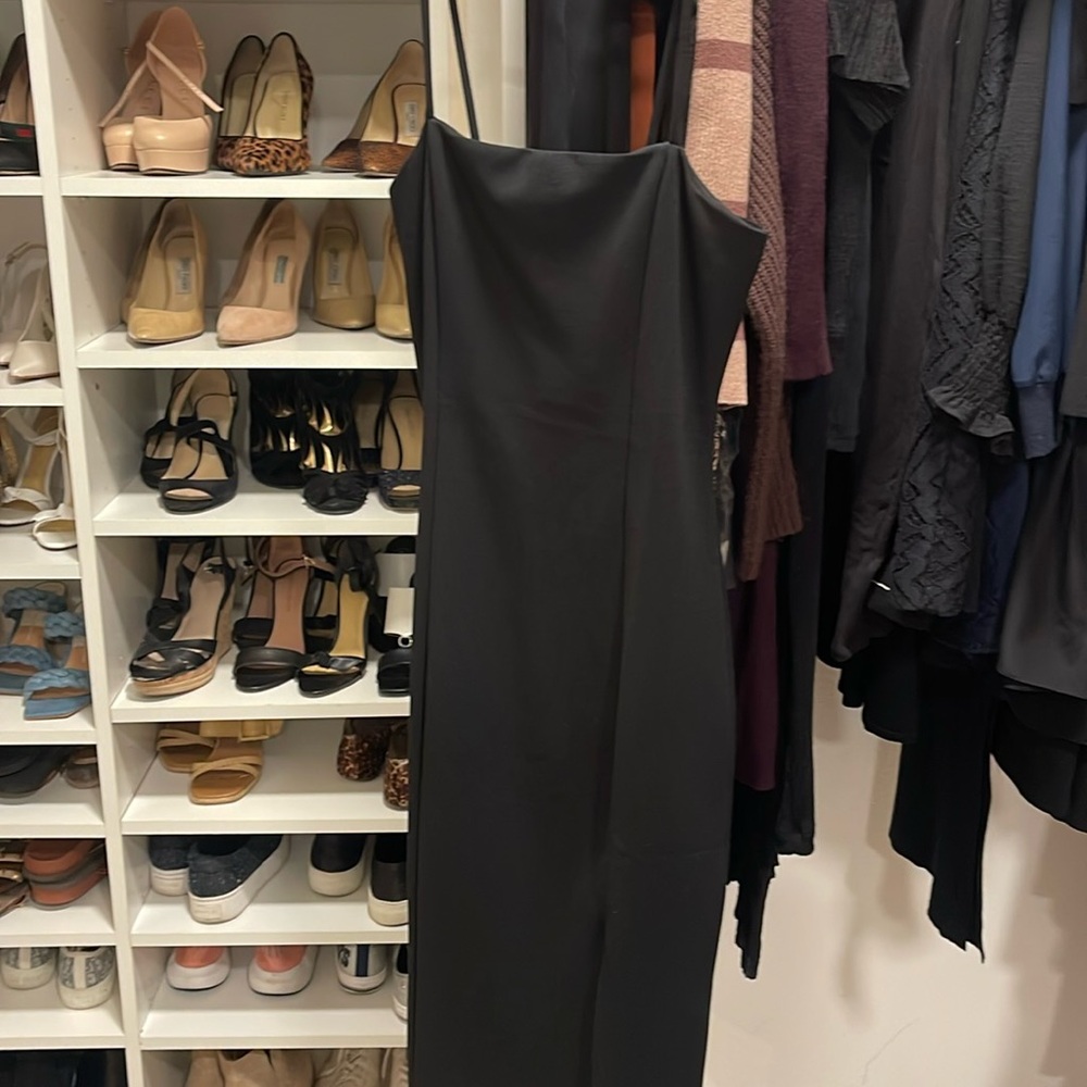 LEITH black spaghetti strap cocktail dress